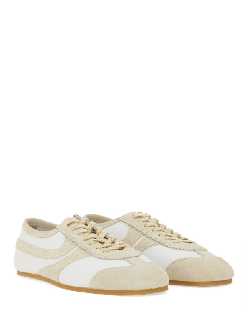 Dries Van Noten Low-Profile Leather Suede Sneakers