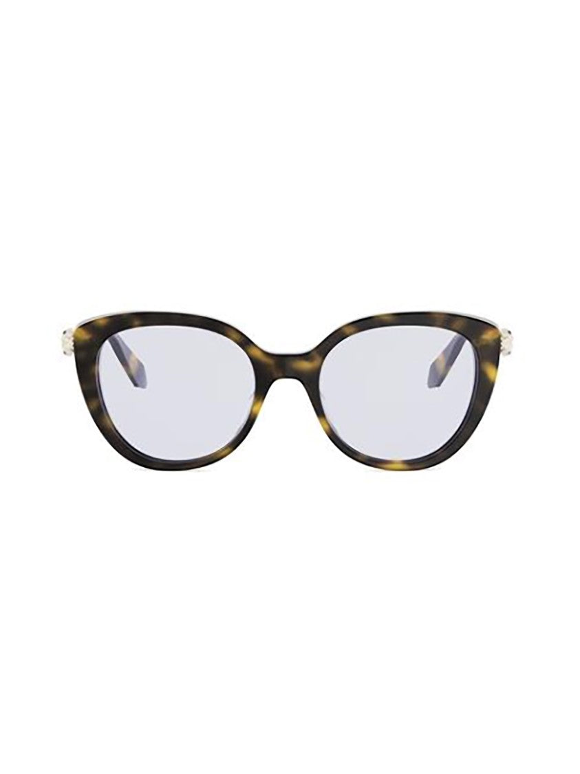 Bulgari Tortoiseshell Bv50060i Cat-Eye Metallic Sunglasses