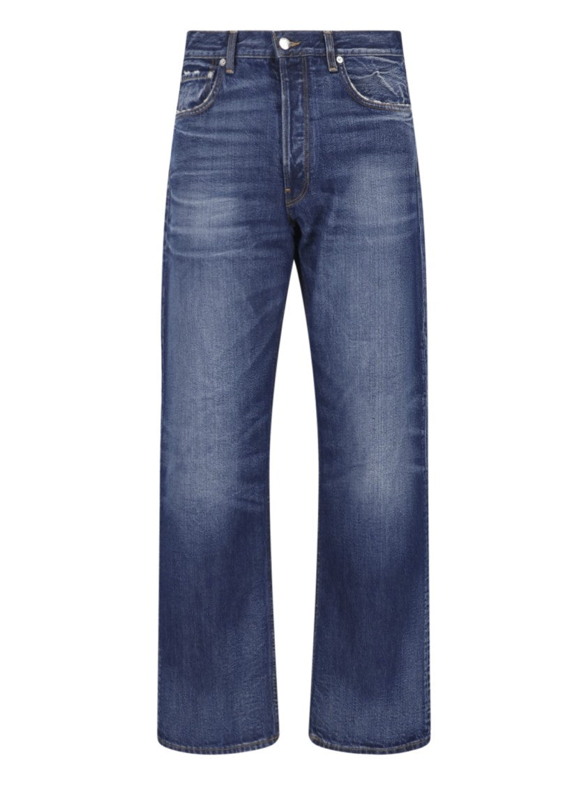 Haikure Straight-Leg Five-Pocket Denim Jeans