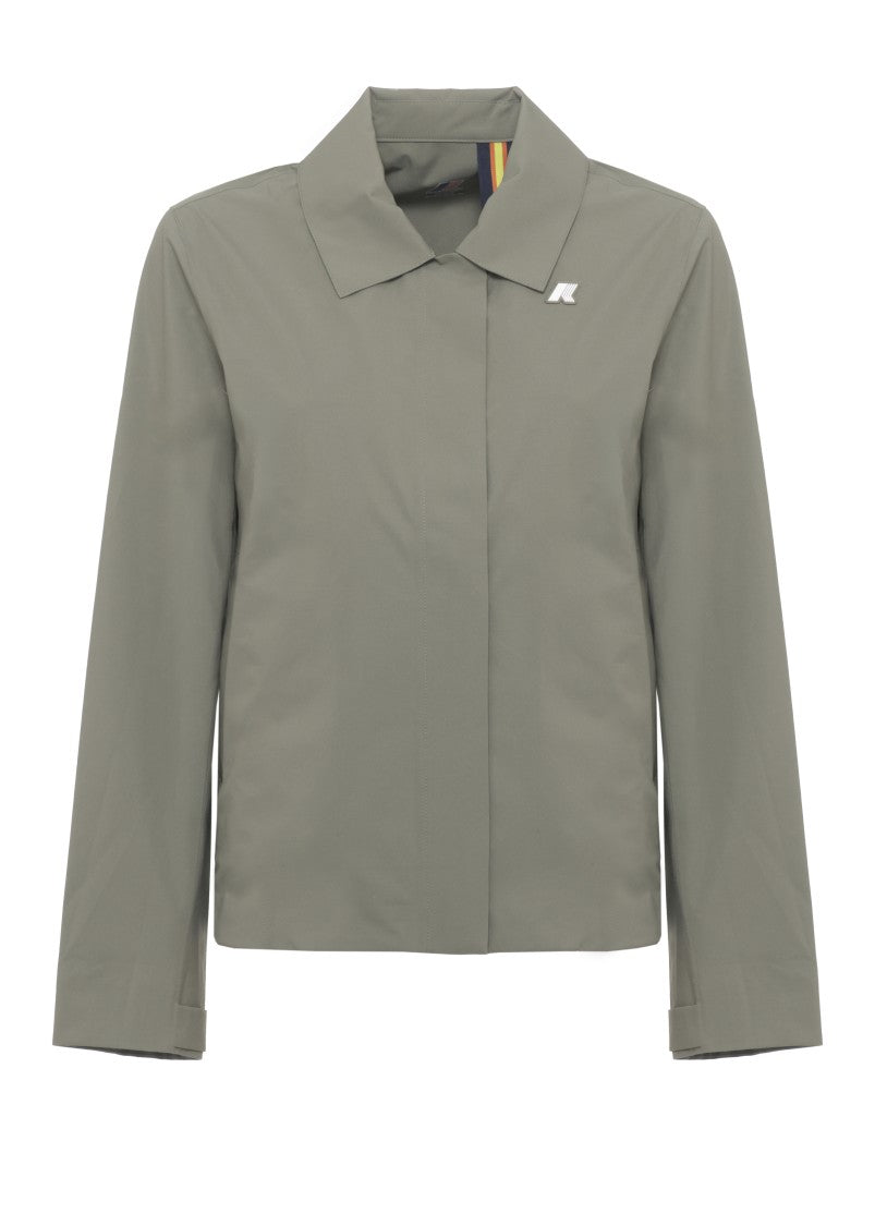 K-Way Green Arabel Waterproof Zip Jacket
