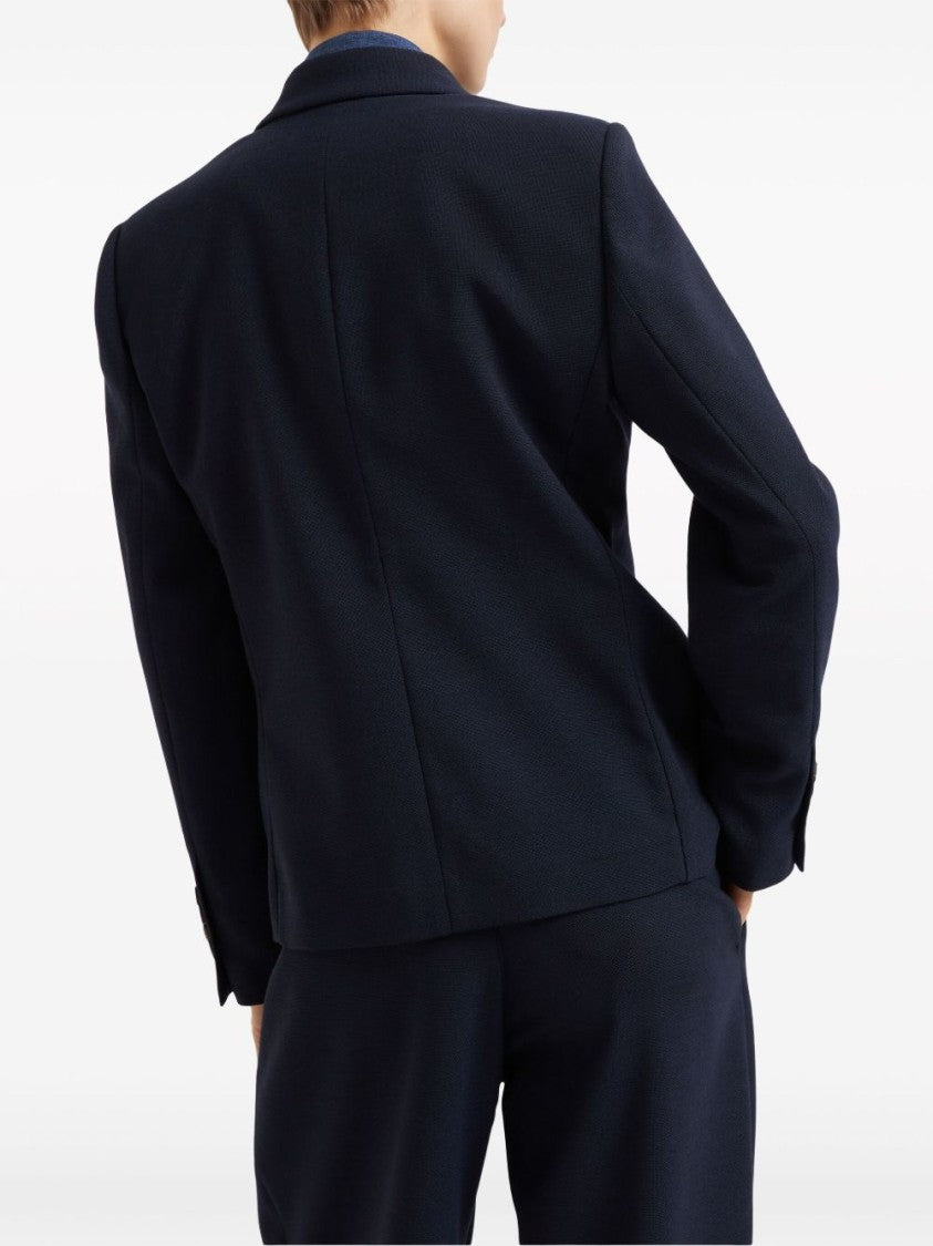 Brunello Cucinelli Double-Breasted Tailored Jacket With Structured Silhouette