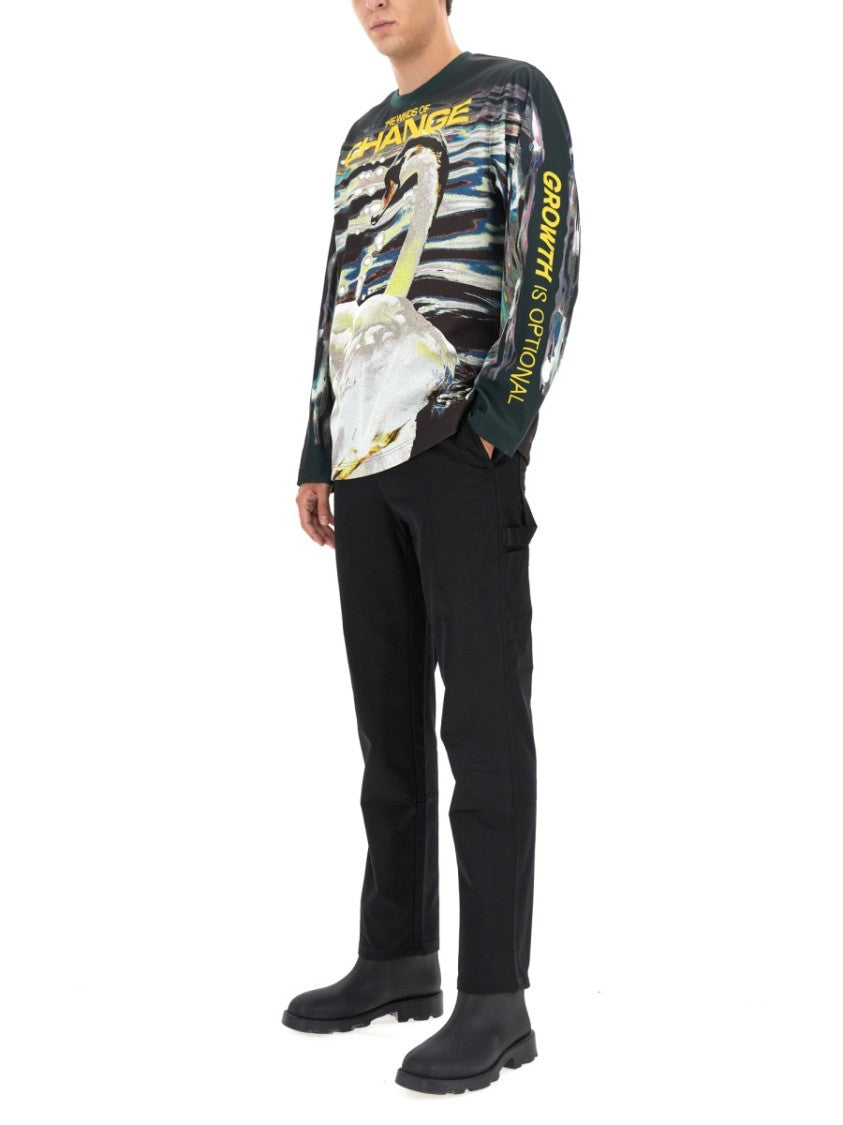 Burberry Swan Print T-Shirt