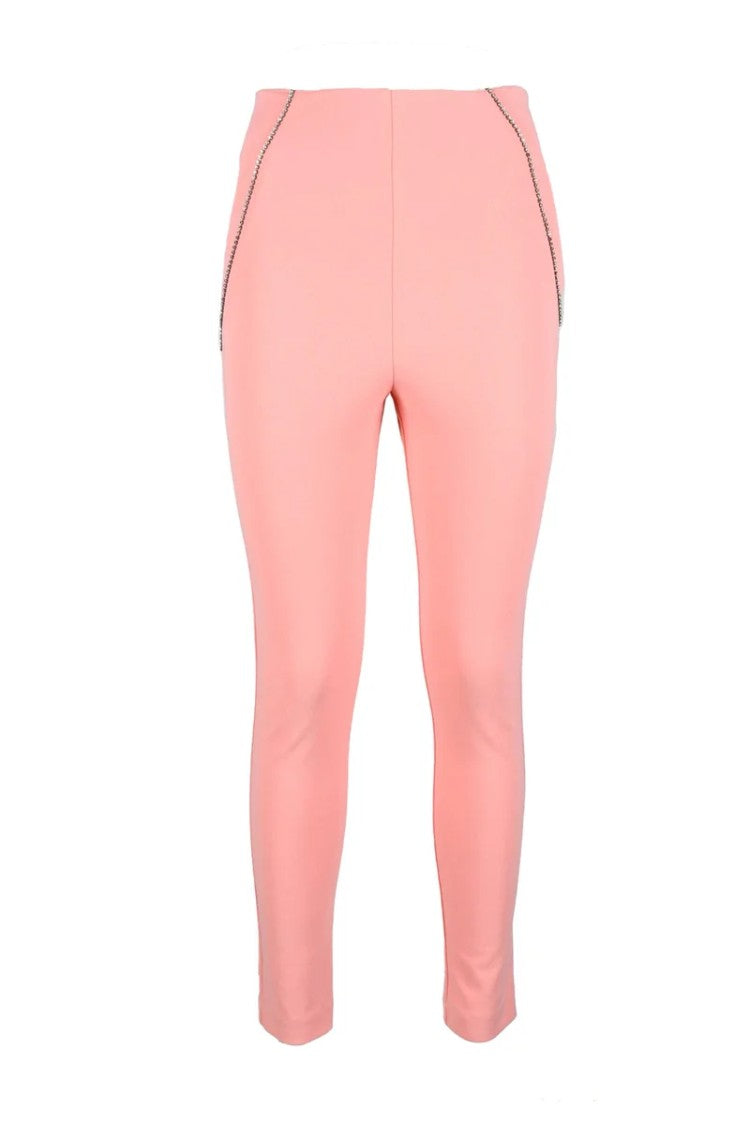 Aniye By Cropped Trousers With Tapered Silhouette And Piping Details