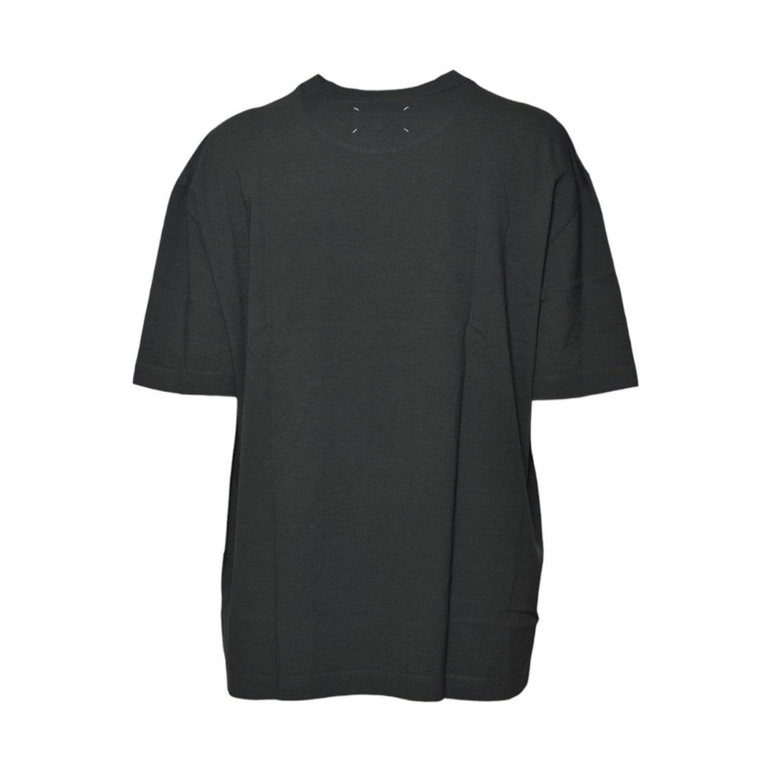 Maison Margiela Charcoal Cotton T-Shirt With Embossed Logo