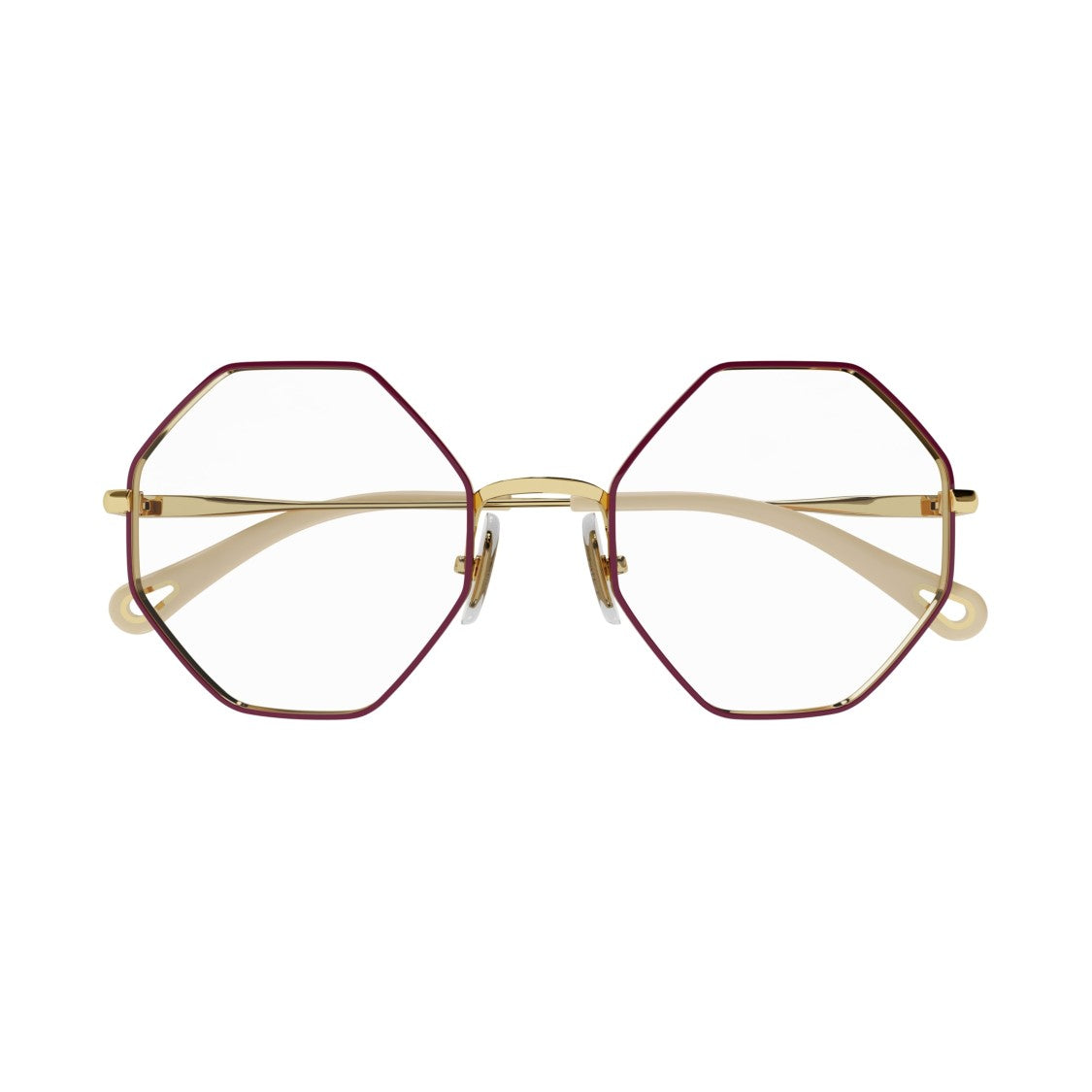 Chloé Ch0022o Octagonal Gold-Toned Eyeglasses
