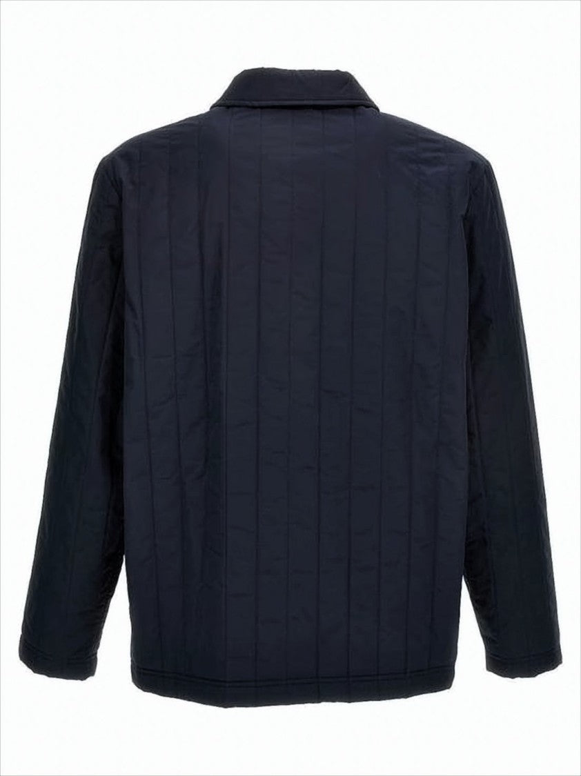 A.P.C. Quilted Casual Jacket With Vertical Stitching