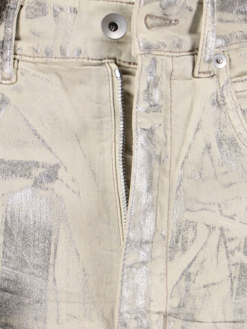 Drkshdw By Rick Owens Bootcut Jeans – Silver