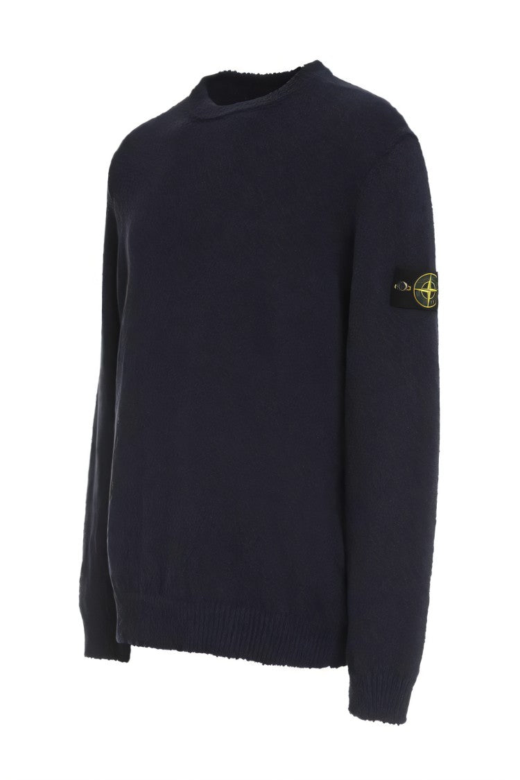 Stone Island Black Crew Neck Sweater