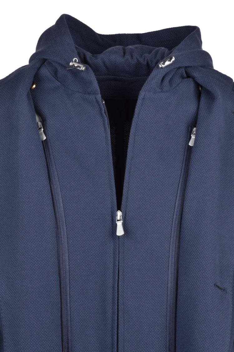 Eleventy Men's Jacket Blue With Bib
