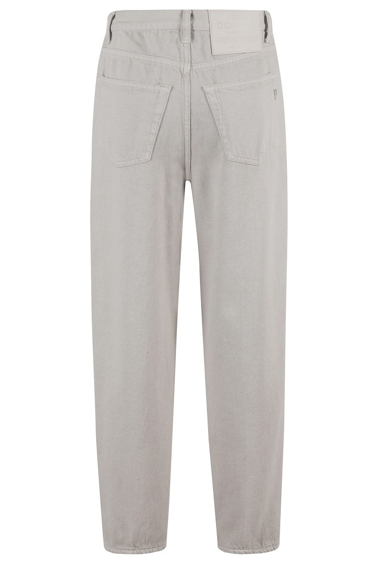 Dondup High-Waisted Tapered Jeans With Five-Pocket Design