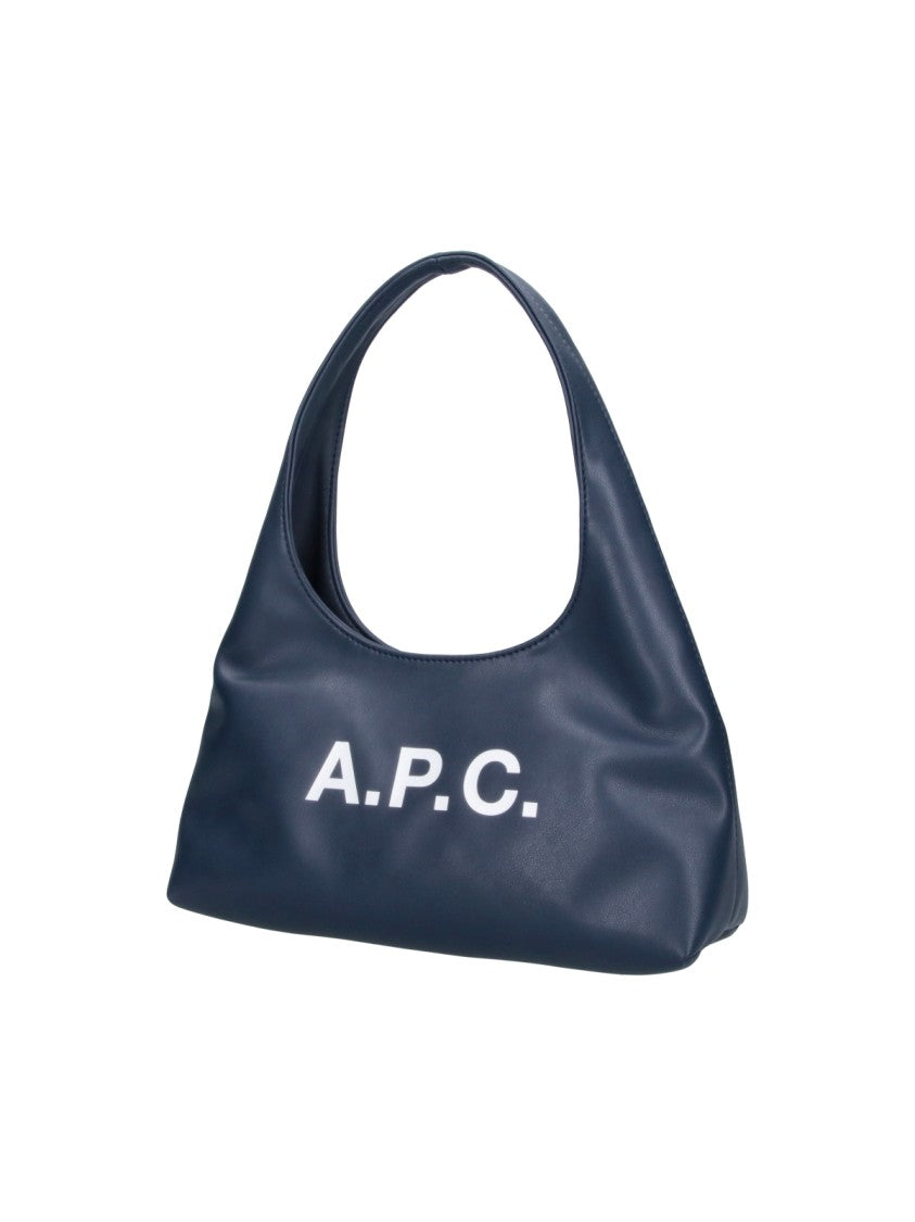 A.P.C. Blue Fabric Ninon Baby Tote Bag
