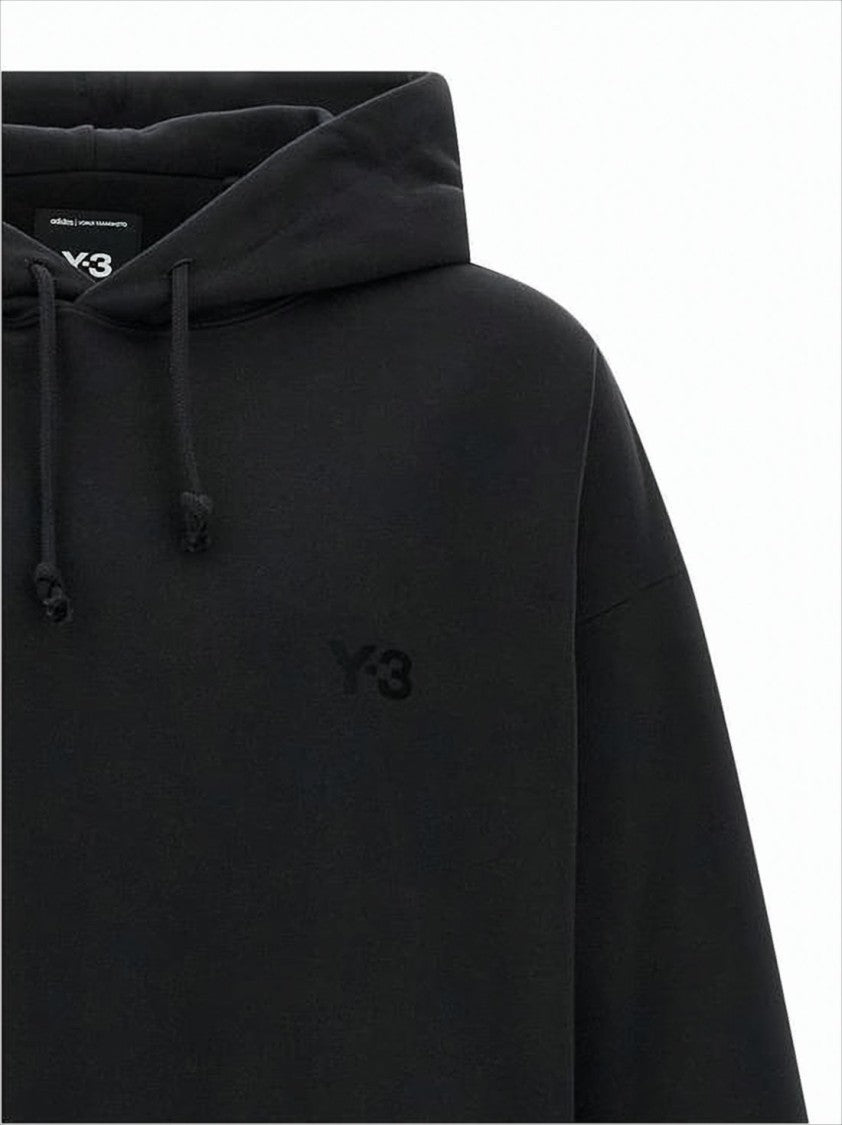 Y-3 Relaxed Fit Black Hoodie With Drawstring