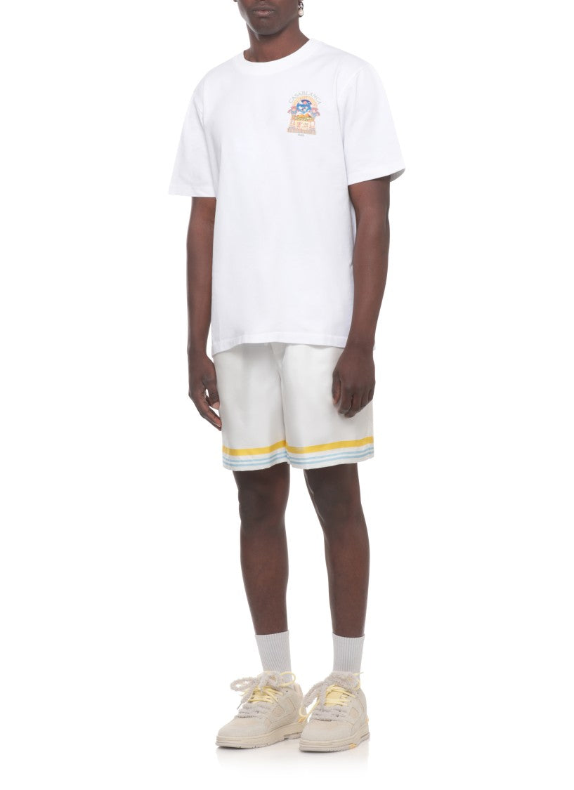 Casablanca White Egyptian Arch T-Shirt