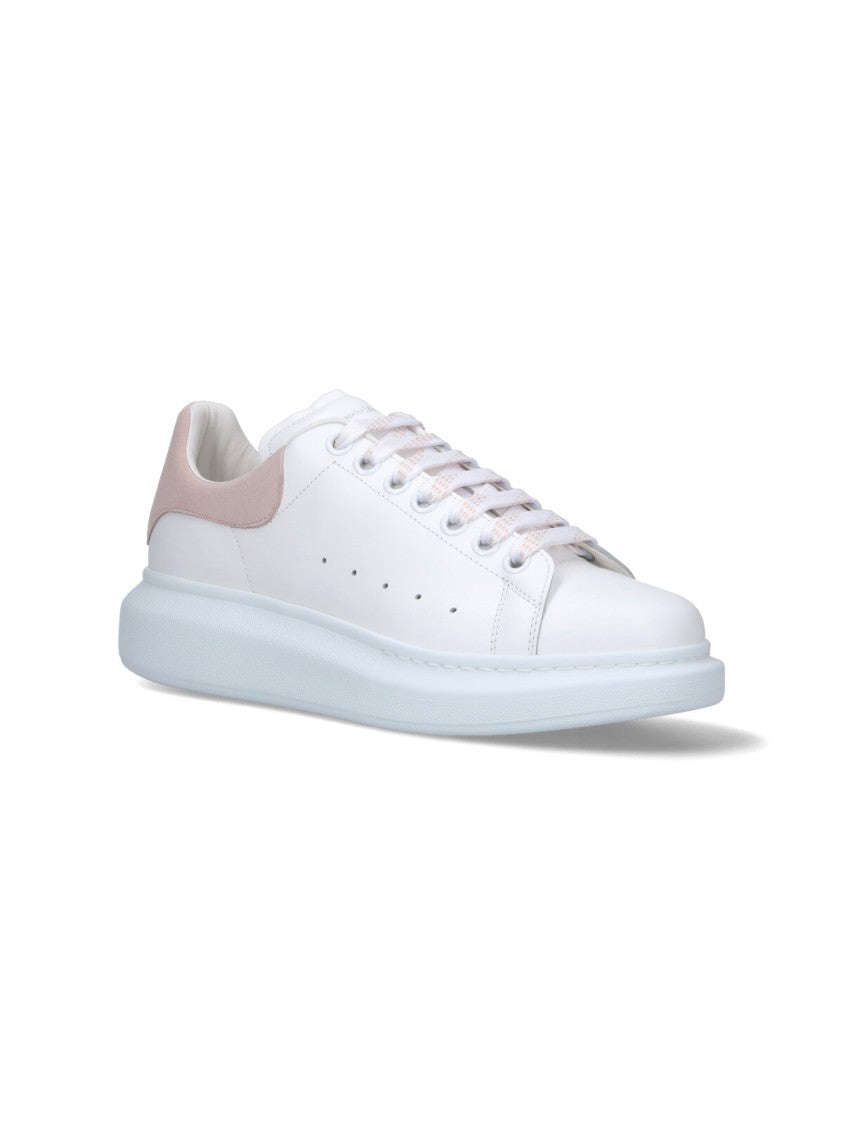 Alexander Mcqueen "Oversize" Sneakers, In White Calfskin