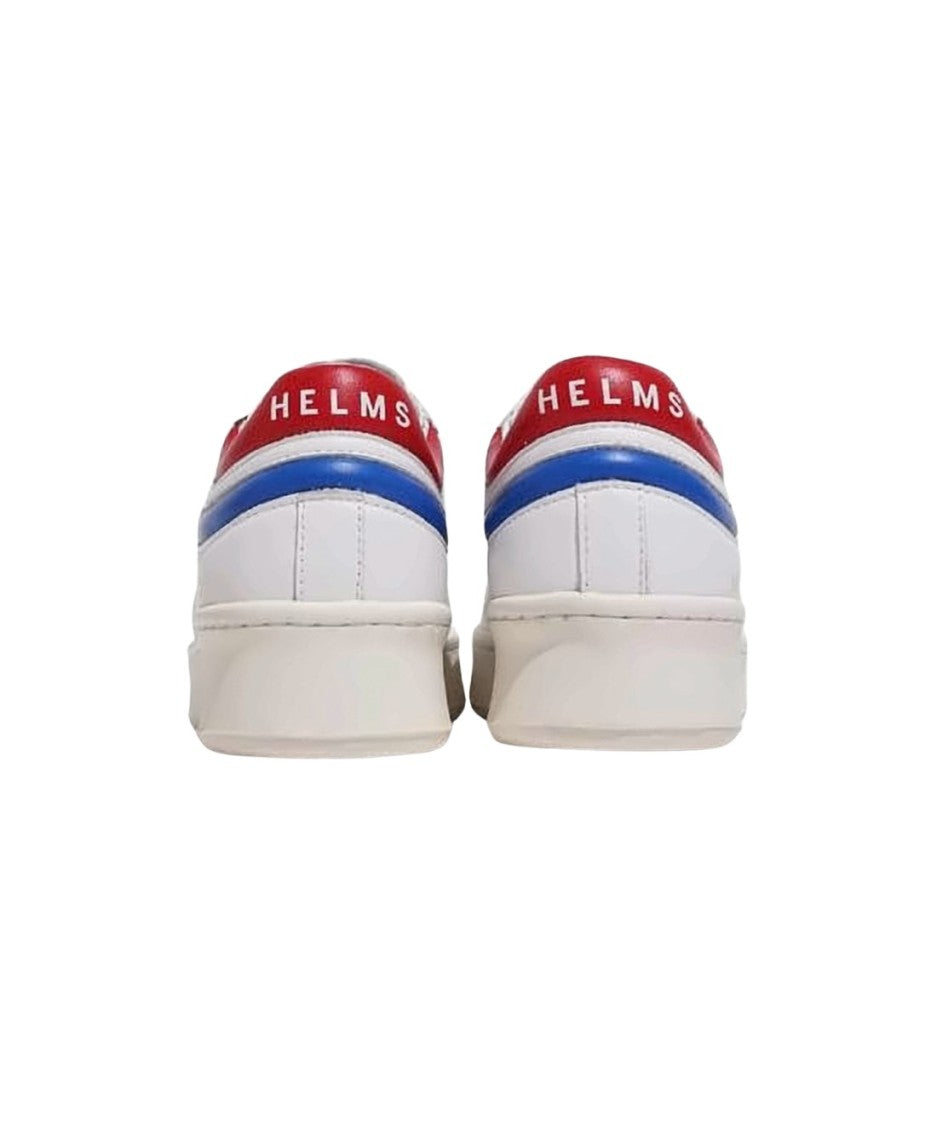 Helms Paris Low-Top Sneakers With Red