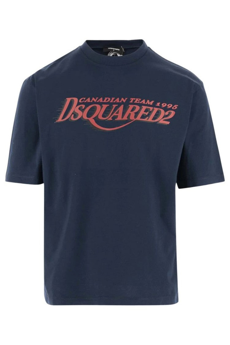 Dsquared2 Blue Cotton T-Shirt