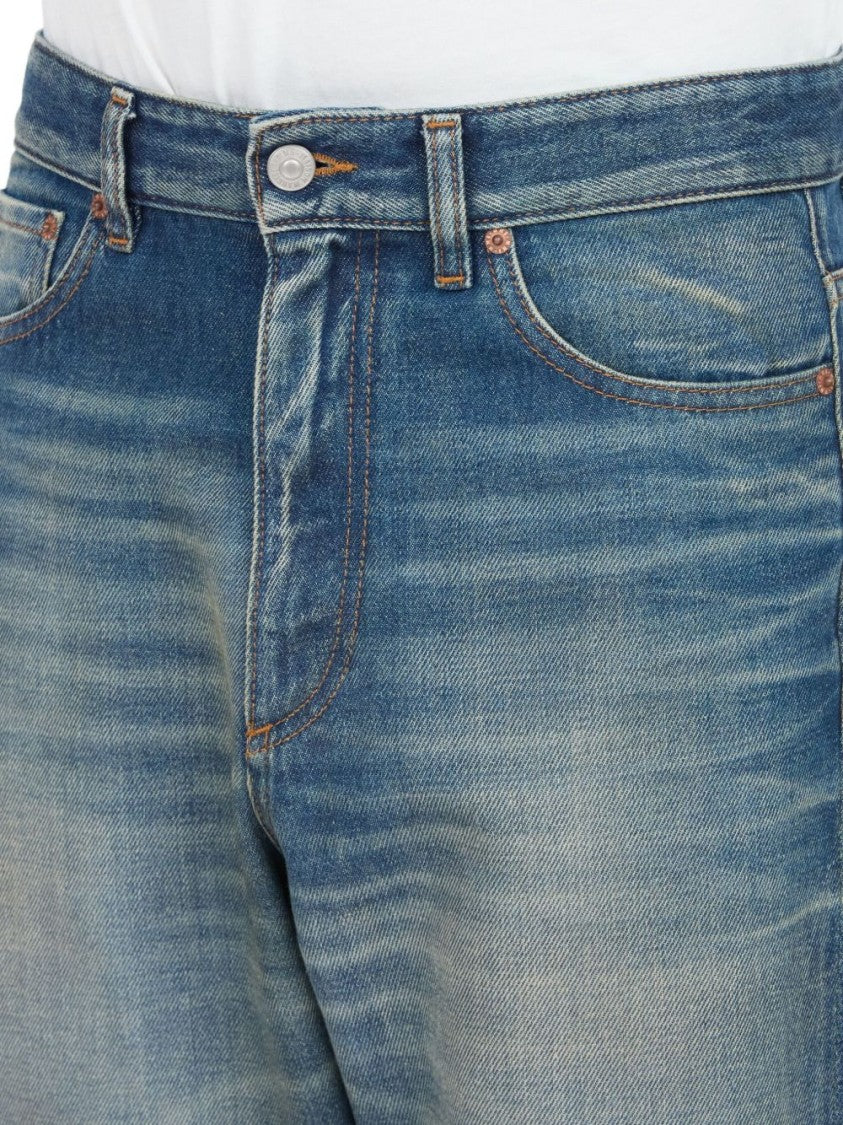 Mm6 By Maison Margiela Faded Blue Jeans With Relaxed Fit