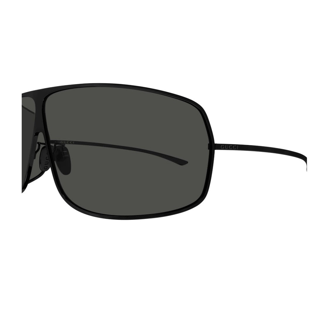 Gucci Black Gg2276s Linea Institutional Logo Metal Sunglasses