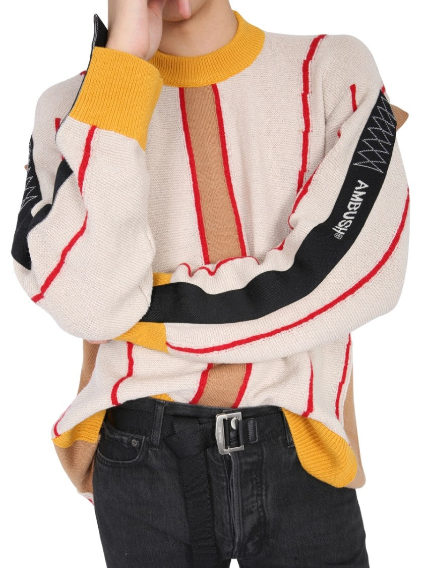 Ambush Beige Crew Neck Sweater