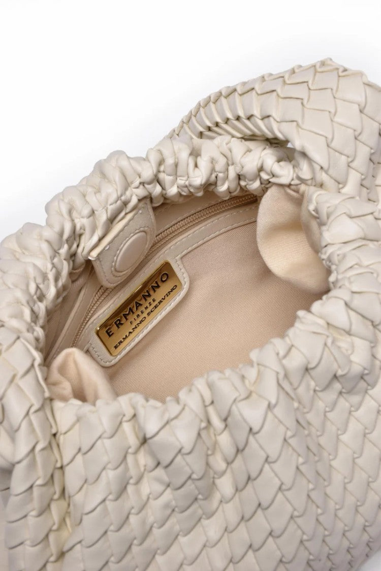 Ermanno Firenze Teagan Hobo Crossbody Bag - White