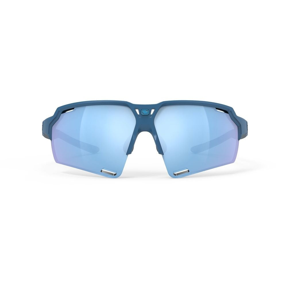 Rudy Project Deltabeat Pacific Blue Matte Matte Pacific Blue Semi-Rimless Sunglasses