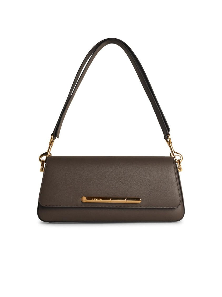 Lanvin Sequence' Brown Leather Crossbody Bag