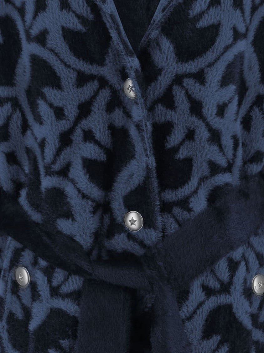 Pinko Nylon Coat With Love Birds Motif