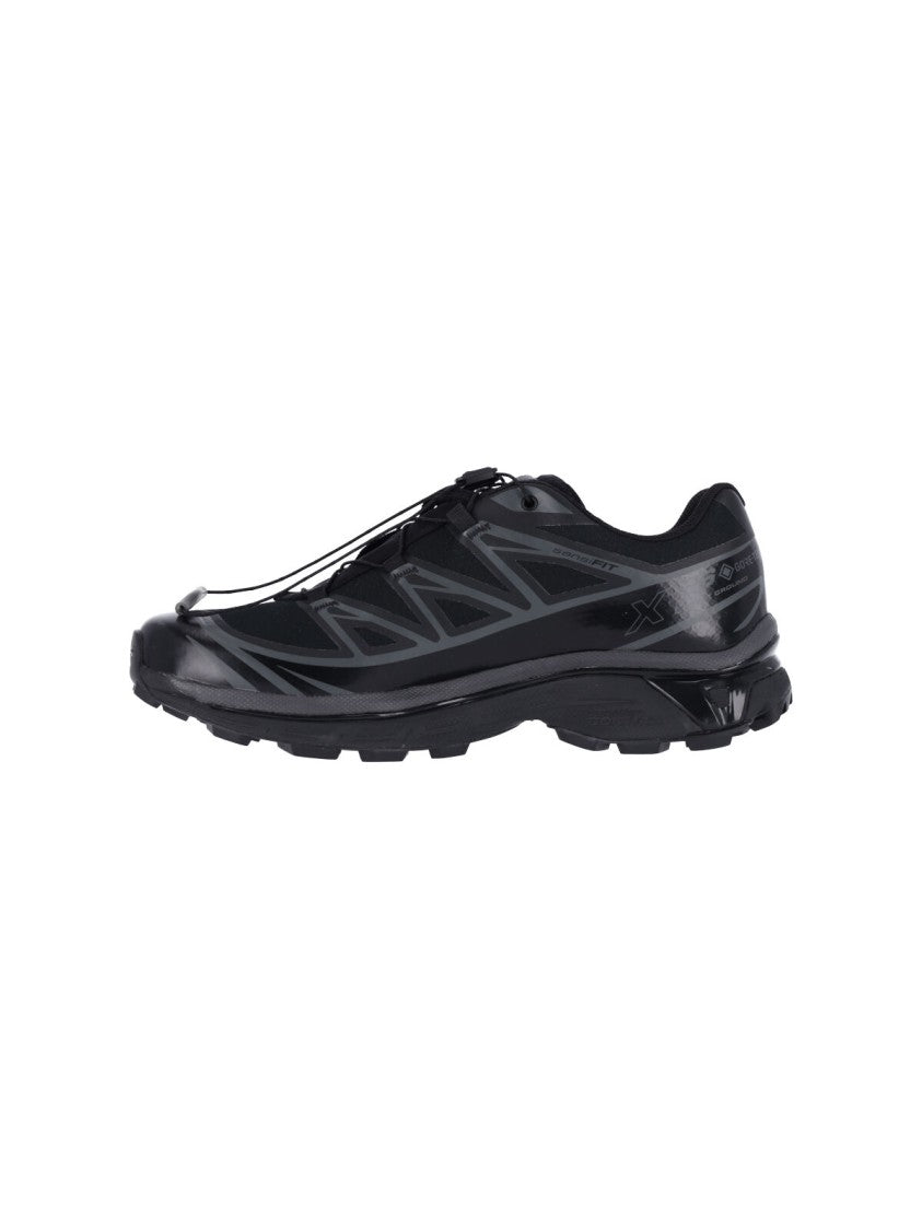 Salomon Black Xt-6 Gore-Tex Fabric Sneakers