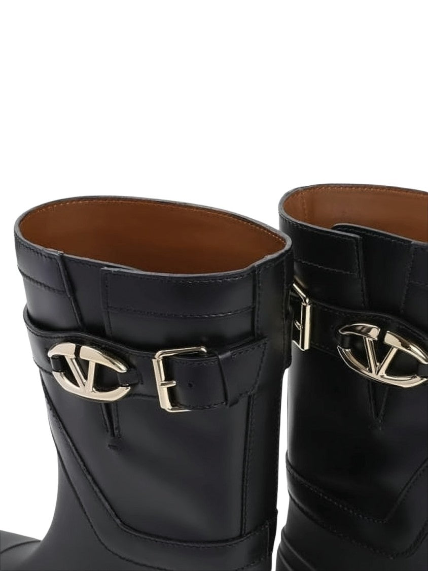 Valentino Garavani Ankle Boots With Smooth Leather Upper