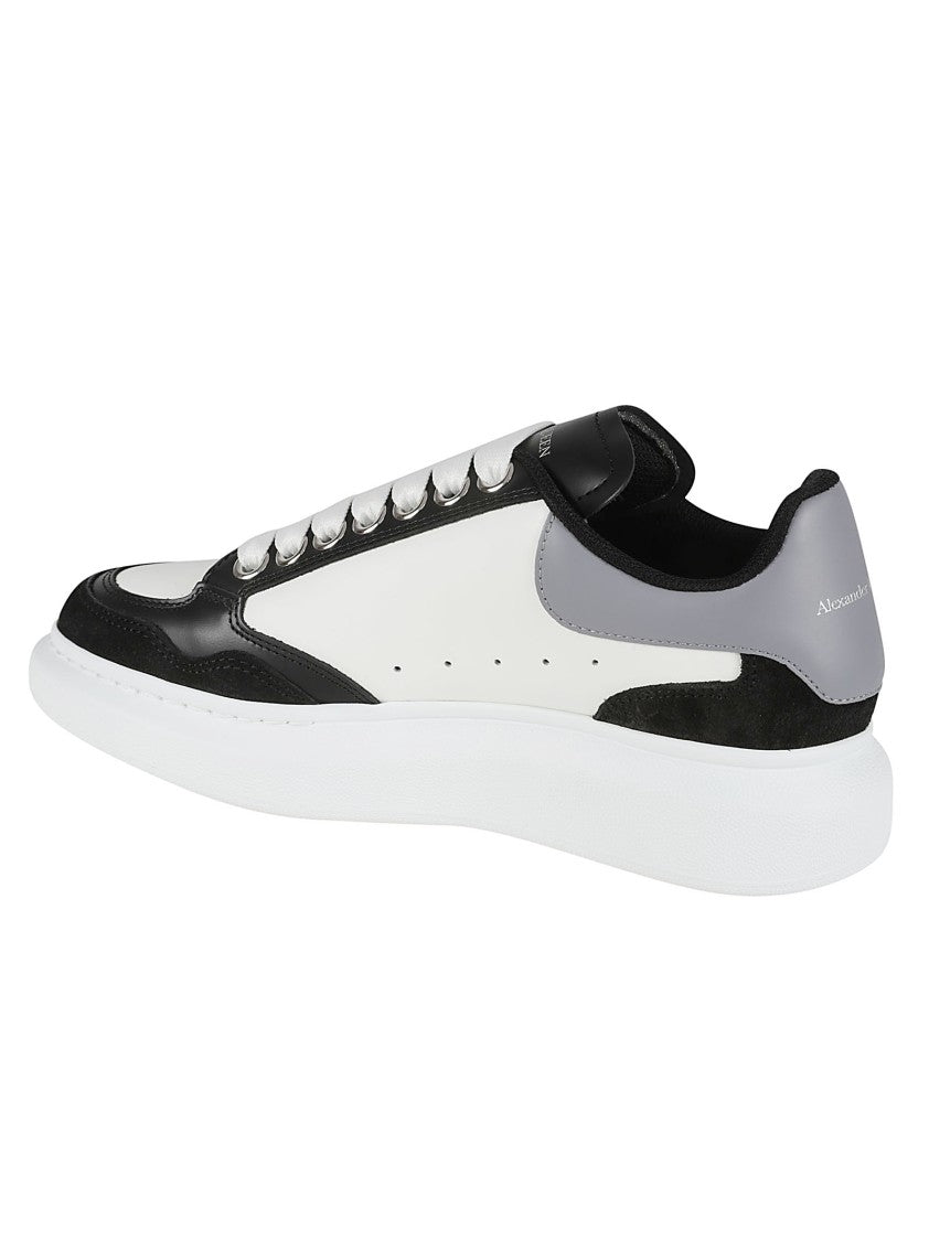 Alexander Mcqueen Textured Leather Sneakers With Chunky Sole