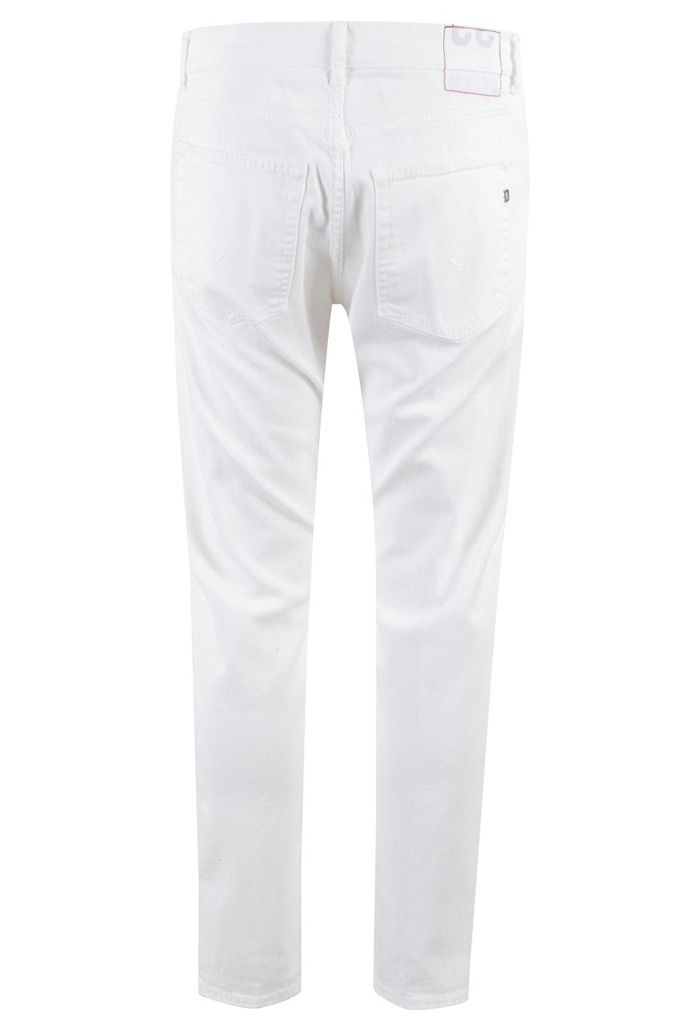 Dondup Carrot Leg Jeans In Durable Cotton Drill