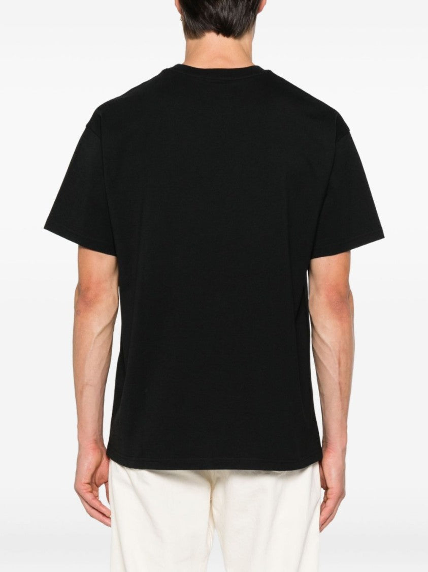 Givenchy Black Logo Print Crew Neck T-Shirt