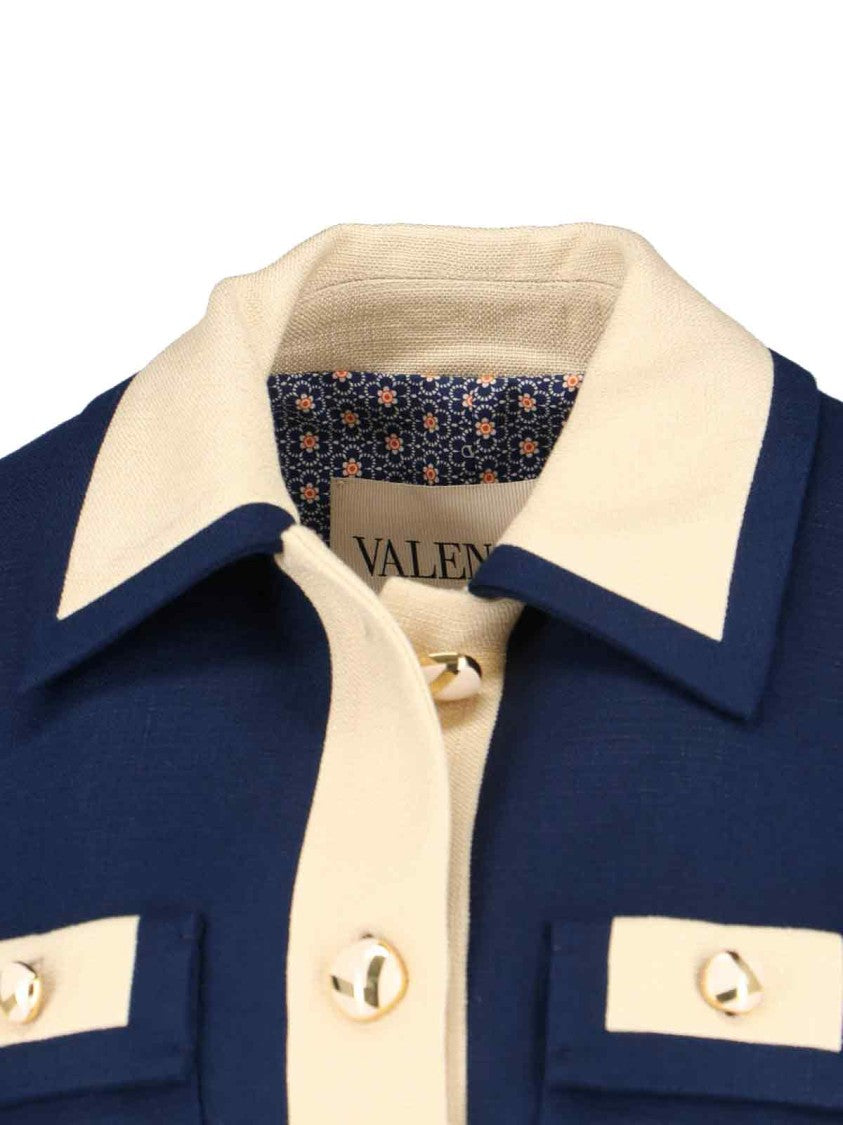 Valentino "Vlogo" Two-Tone Jacket Blue