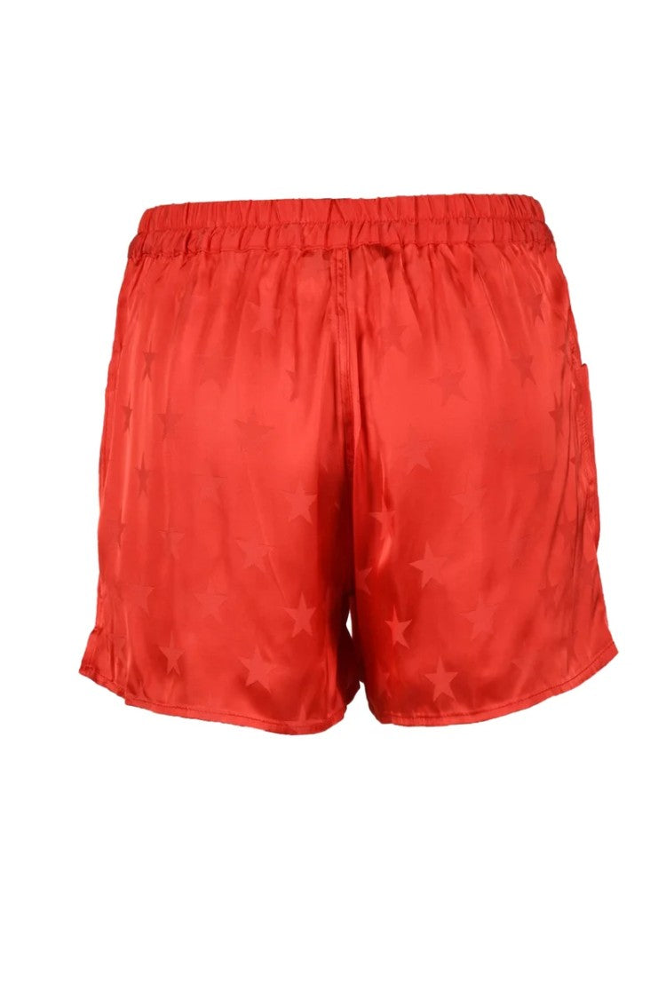 Laneus Yellow Star Viscose Shorts