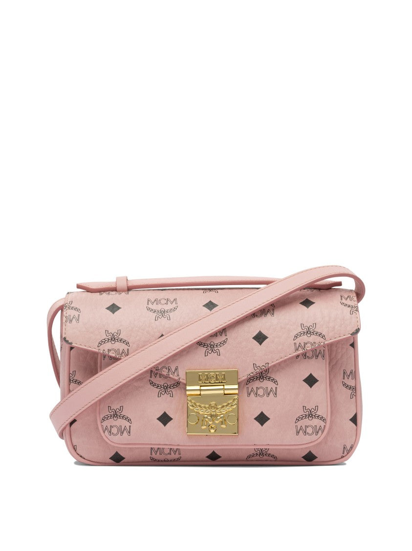 Mcm Structured Pink Crossbody Bag