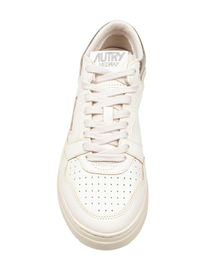 Autry Sneakers Med-Way Cream Leather Sneakers