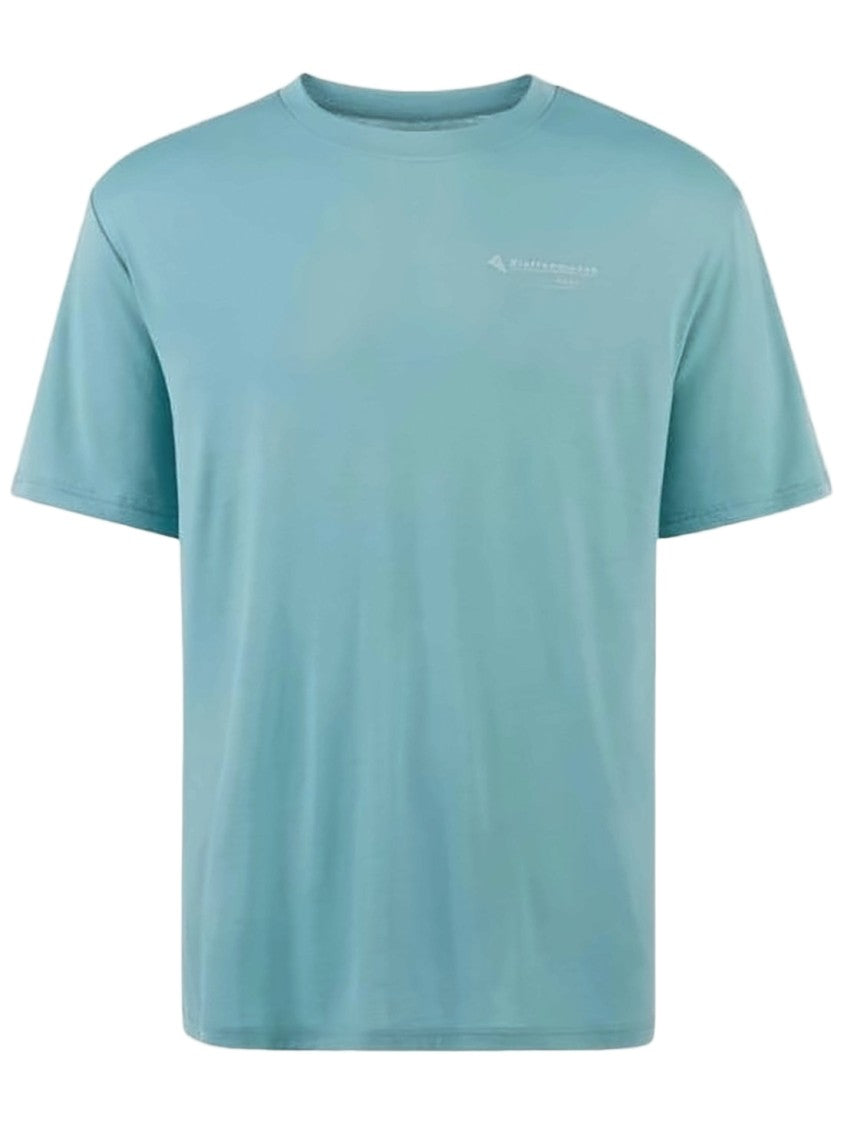 Klattermusen Minimalist Blue Short-Sleeve T-Shirt With Discreet Logo