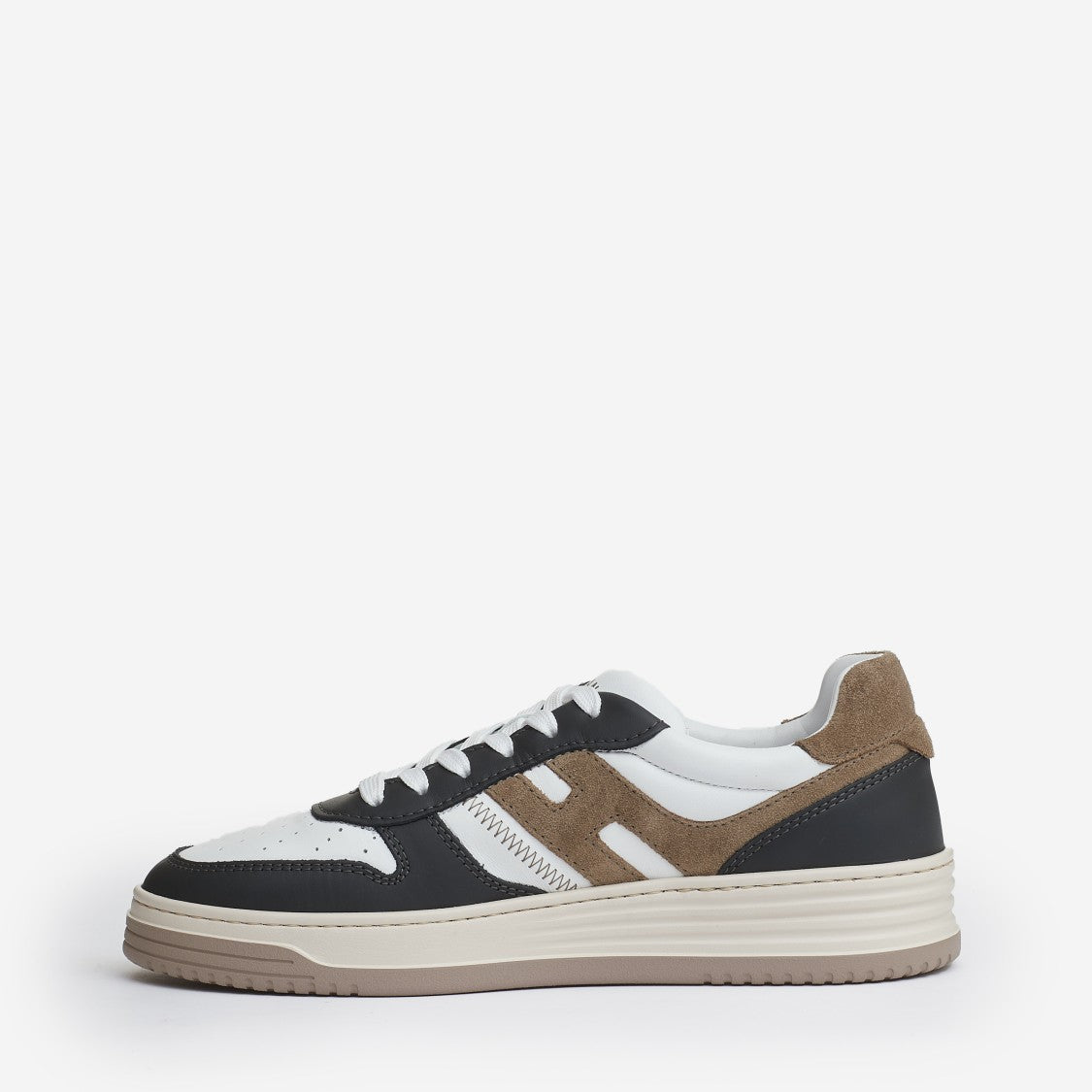 Hogan Basket Leather Blue White Beige