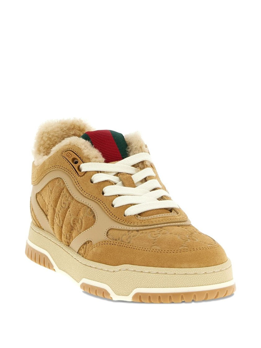 Gucci Re-Web Sneaker With Merino Wool Lining