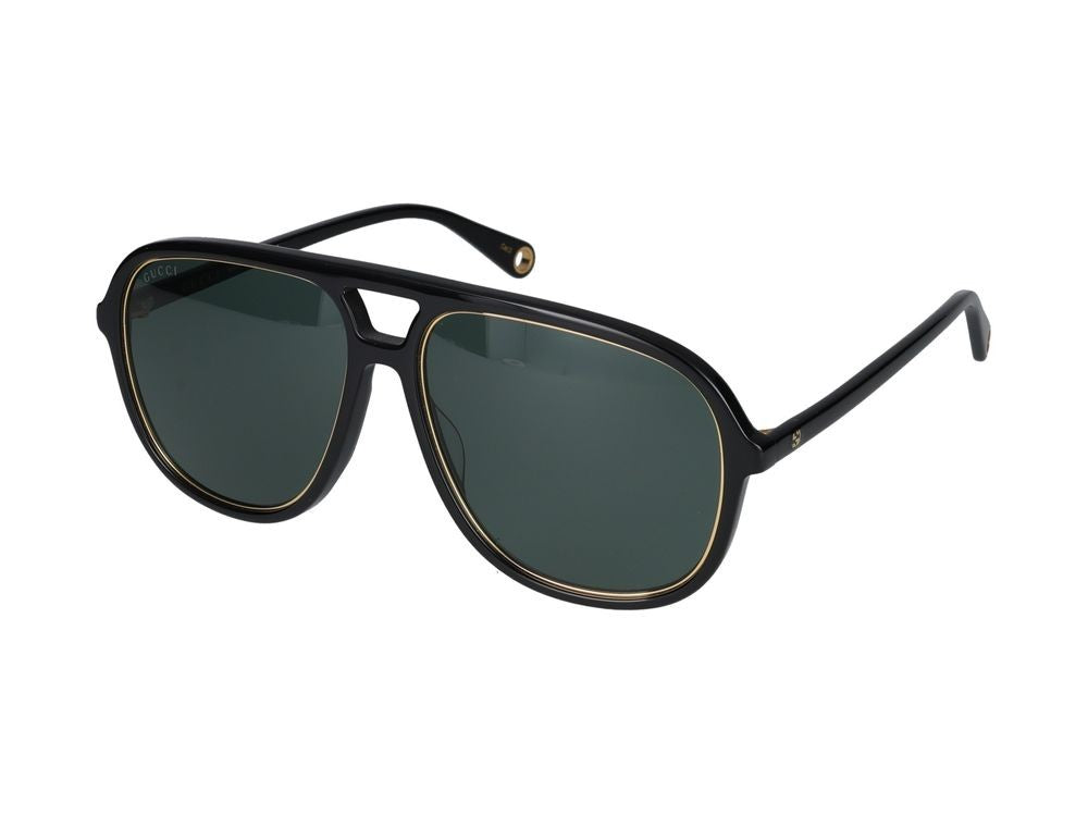 Gucci Sunglasses Gg1077s 002 Black Black Green 57/15/140