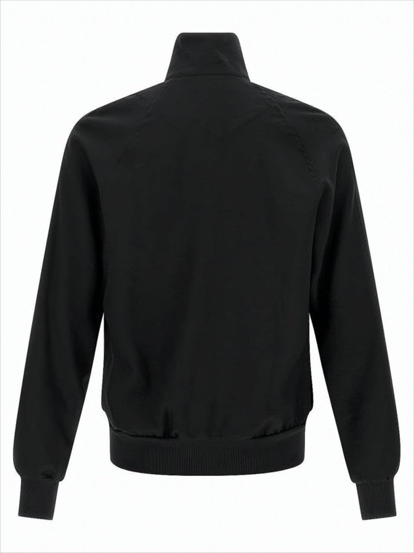 Y-3 High Collar Black Polyester Jacket
