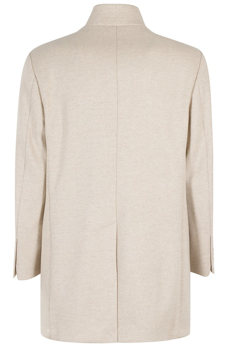 Fay Beige Tailored Coat