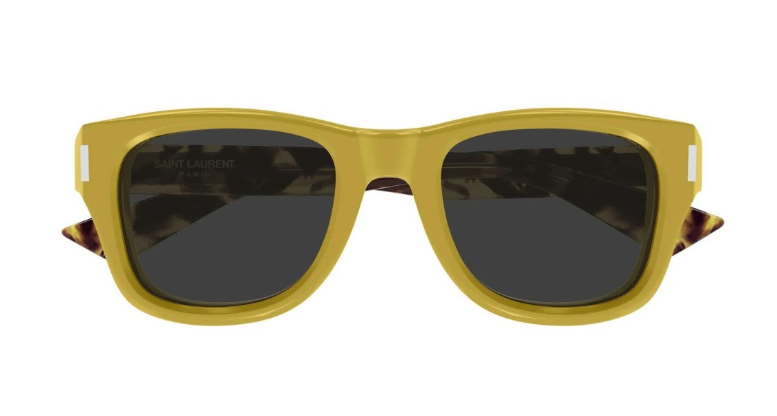 Saint Laurent Sunglasses Saint Laurent Sl 801 004 Yellow Havana Grey 50/21/145