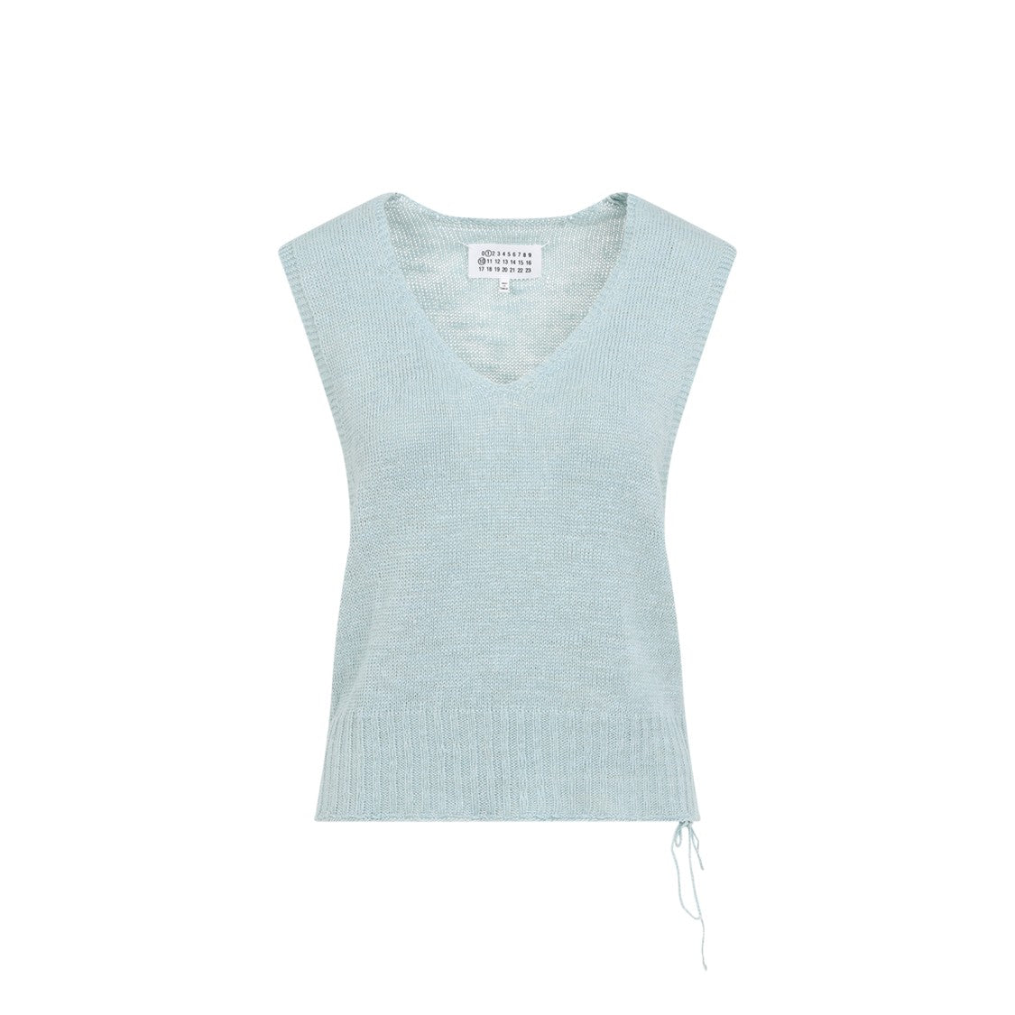 Maison Margiela Hemp Top With Deep V-Neckline