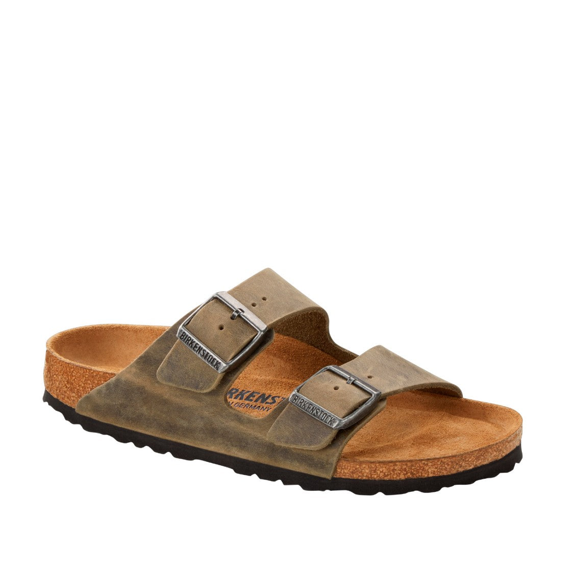 Birkenstock Arizona Sandal In Nubuck Oiled Khaki