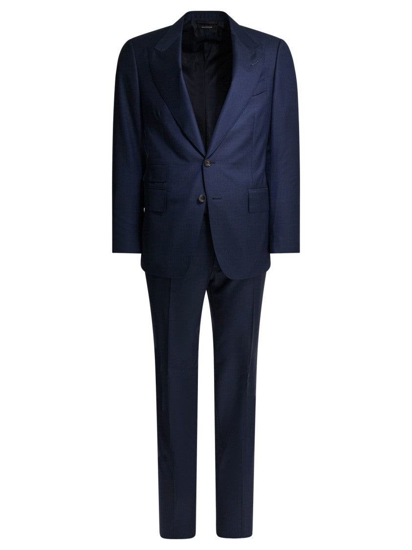Tom Ford Tailored Single-Breasted Shelton Suit With Peaked Lapels