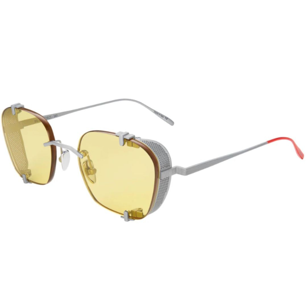 Vysen Bei Be-3 Geometric Titanium Sunglasses With Yellow-Tinted Lenses