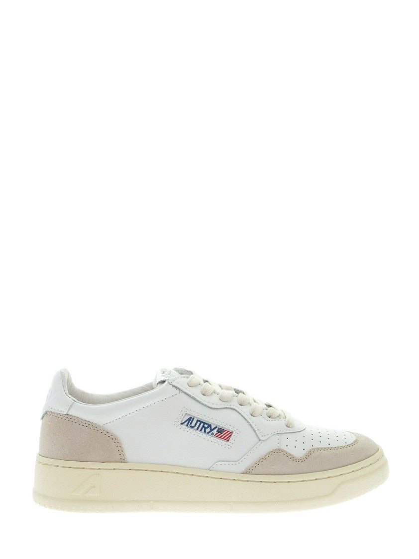 Autry Medalist Low - Leather And Suede Sneakers