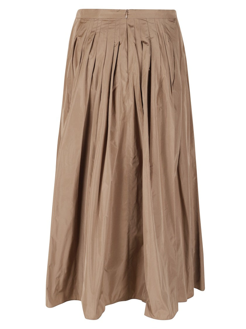 Max Mara Pleated Midi Skirt With High Waist