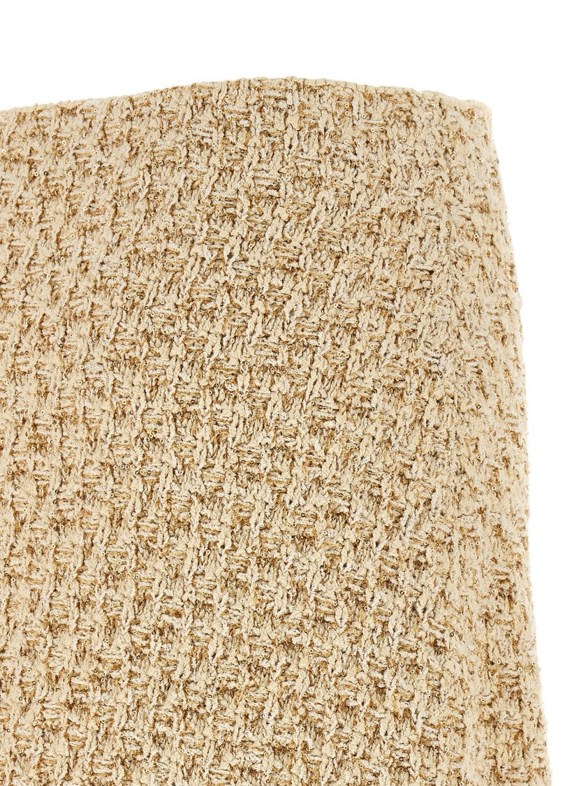Fabiana Filippi Denim-Effect Tweed Skirt